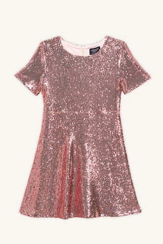 PETA SEQUIN DRESS in colour LILAC HINT