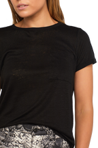 BRIANA TEE in colour JET BLACK