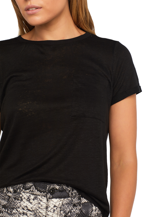BRIANA TEE in colour JET BLACK