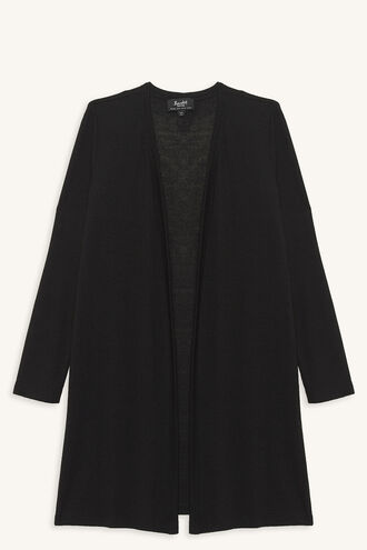 BLAIR SHORT CARDIGAN in colour CAVIAR