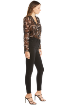 MILITARY BLOUSE in colour BURNT OLIVE