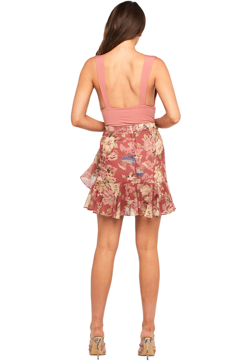 ALI BODYSUIT in colour BRANDIED APRICOT