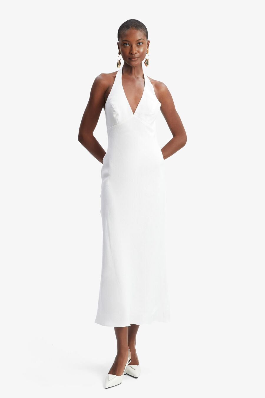 Paola Halter Linen Midi Dress