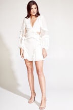 ZIGGY MINI DRESS in colour CLOUD DANCER