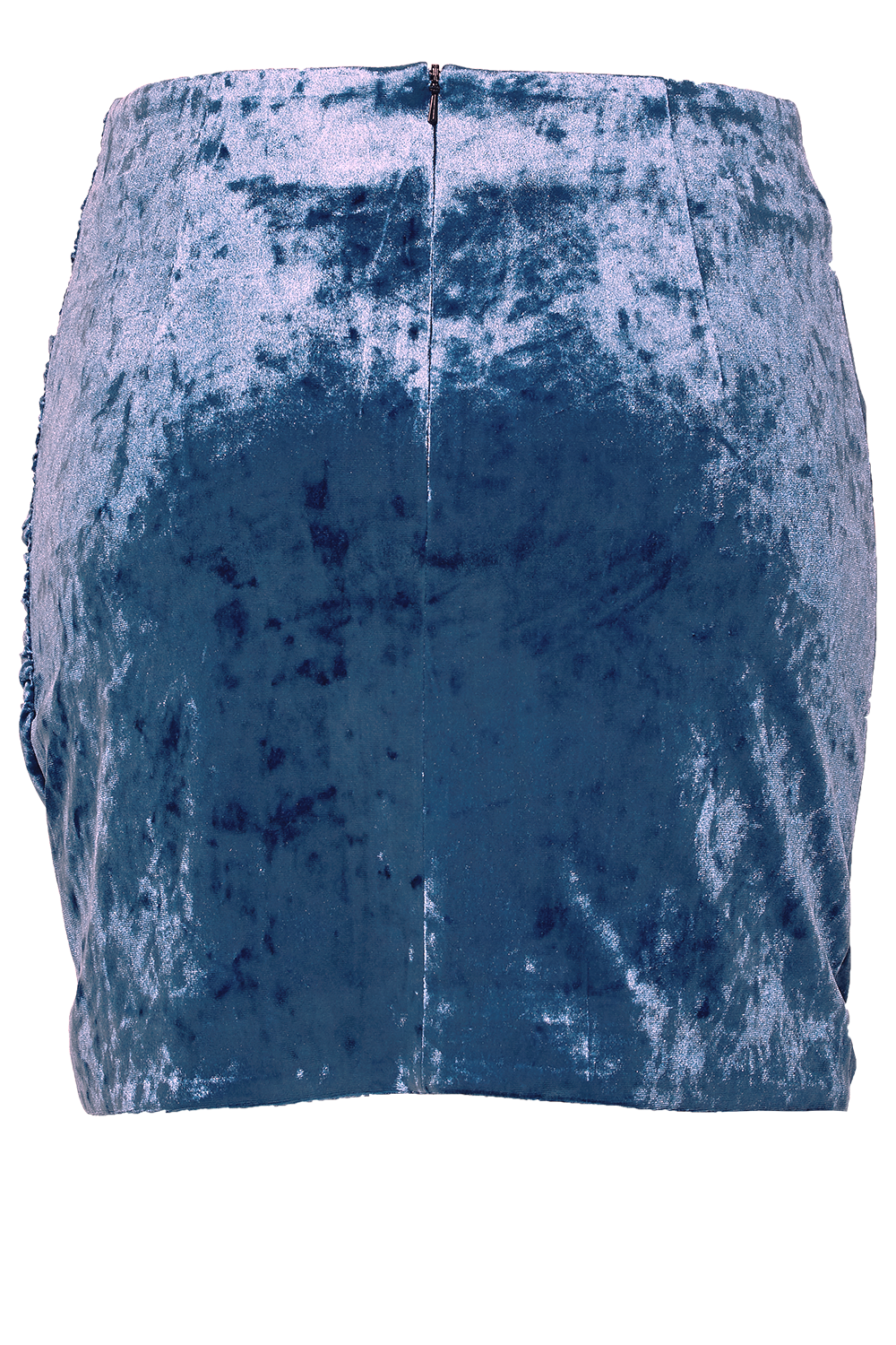 VELVET WRAP SKIRT in colour BAYBERRY