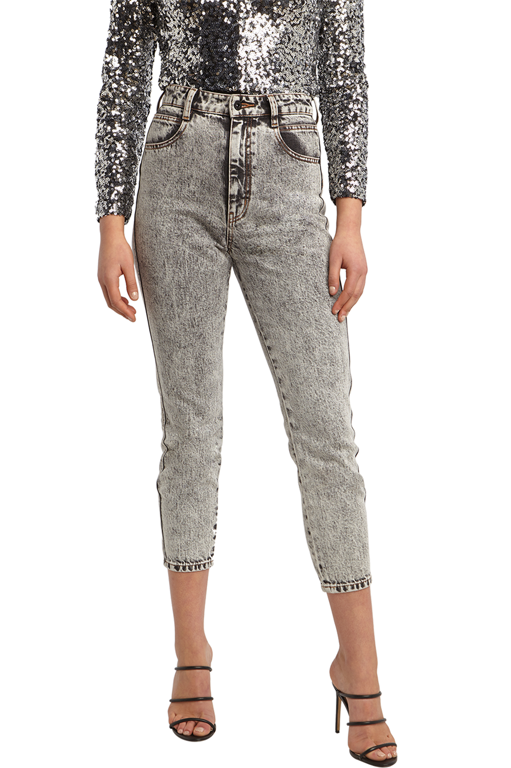 ACID WASH SLIM JEAN in colour JET SET