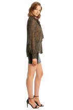 ZEBRA TIE TOP in colour METEORITE