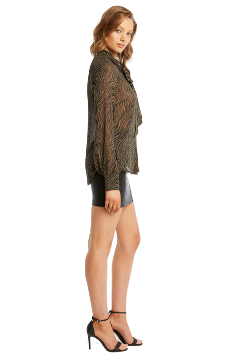 ZEBRA TIE TOP in colour METEORITE