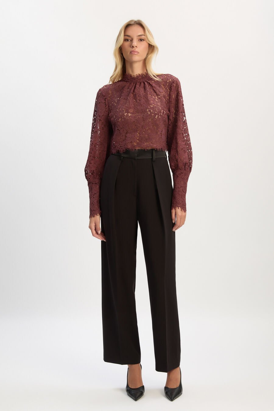 Fia Satin High Rise Pant