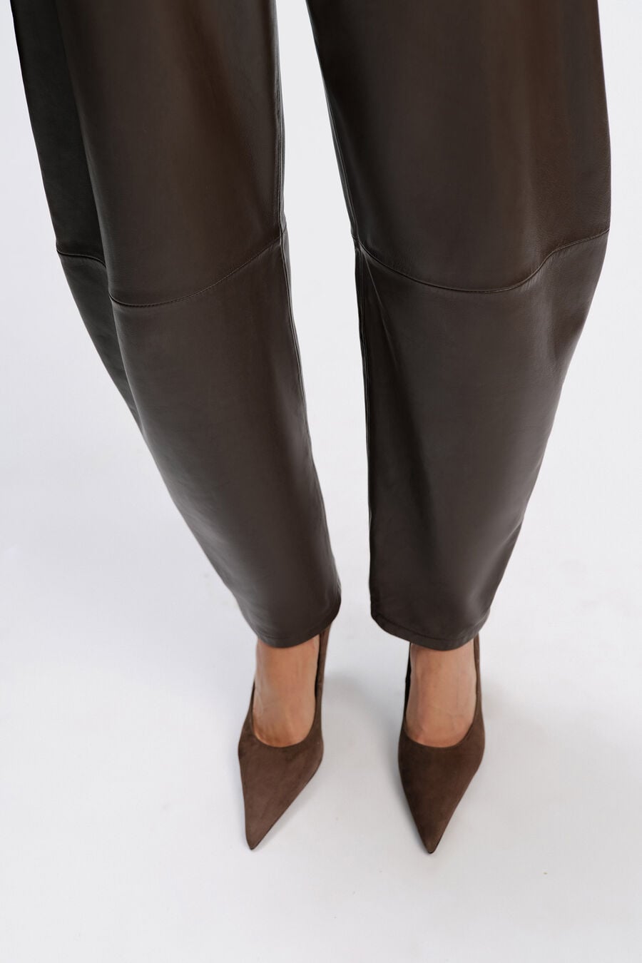 Ryan Leather Barrel Pant