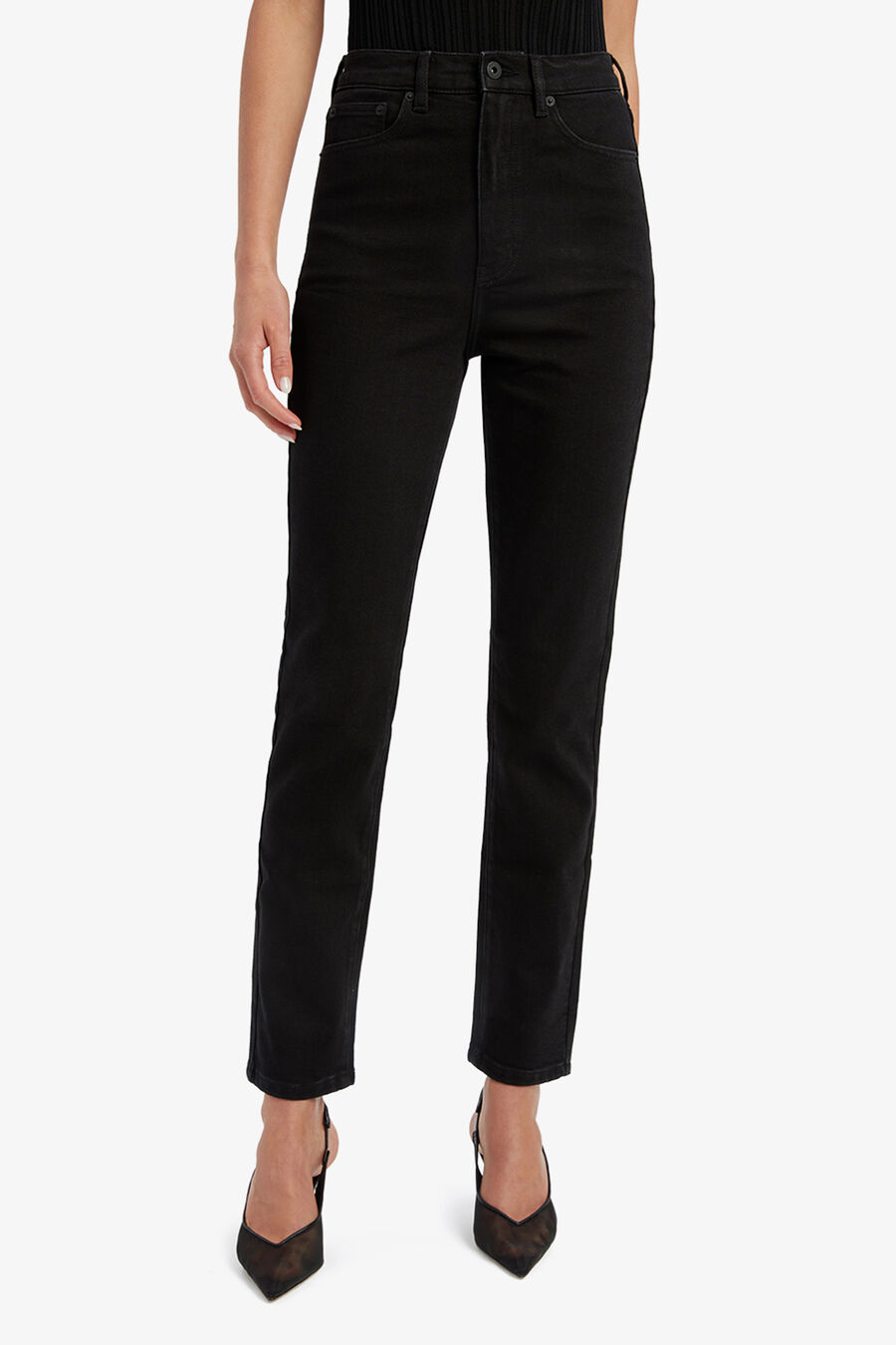 HEIDI STRAIGHT FULL LEG in colour BLACK