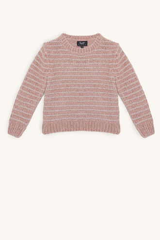 ROSE SHIMMER KNIT in colour SILVER PINK
