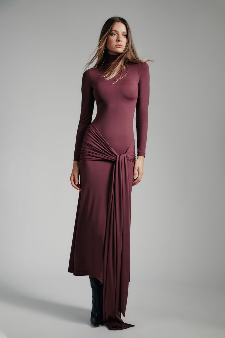 Alix Maxi Tie Front Dress