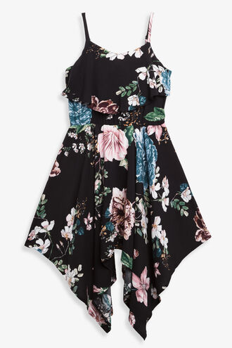 HANKY HEM DRESS in colour BITTERSWEET