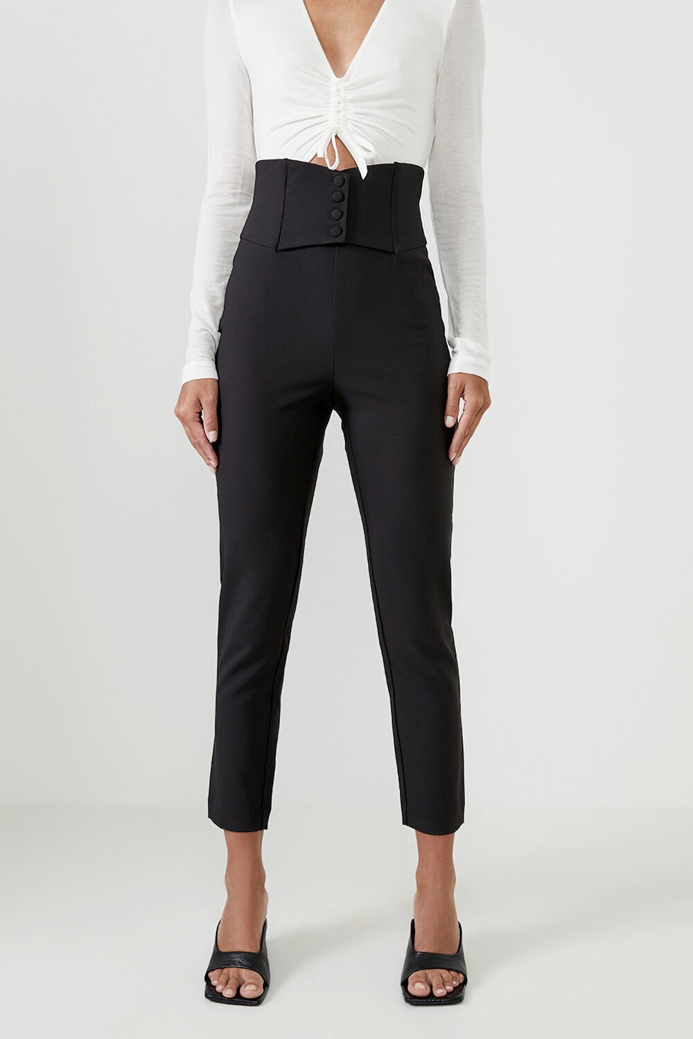 Black corset pants clearance
