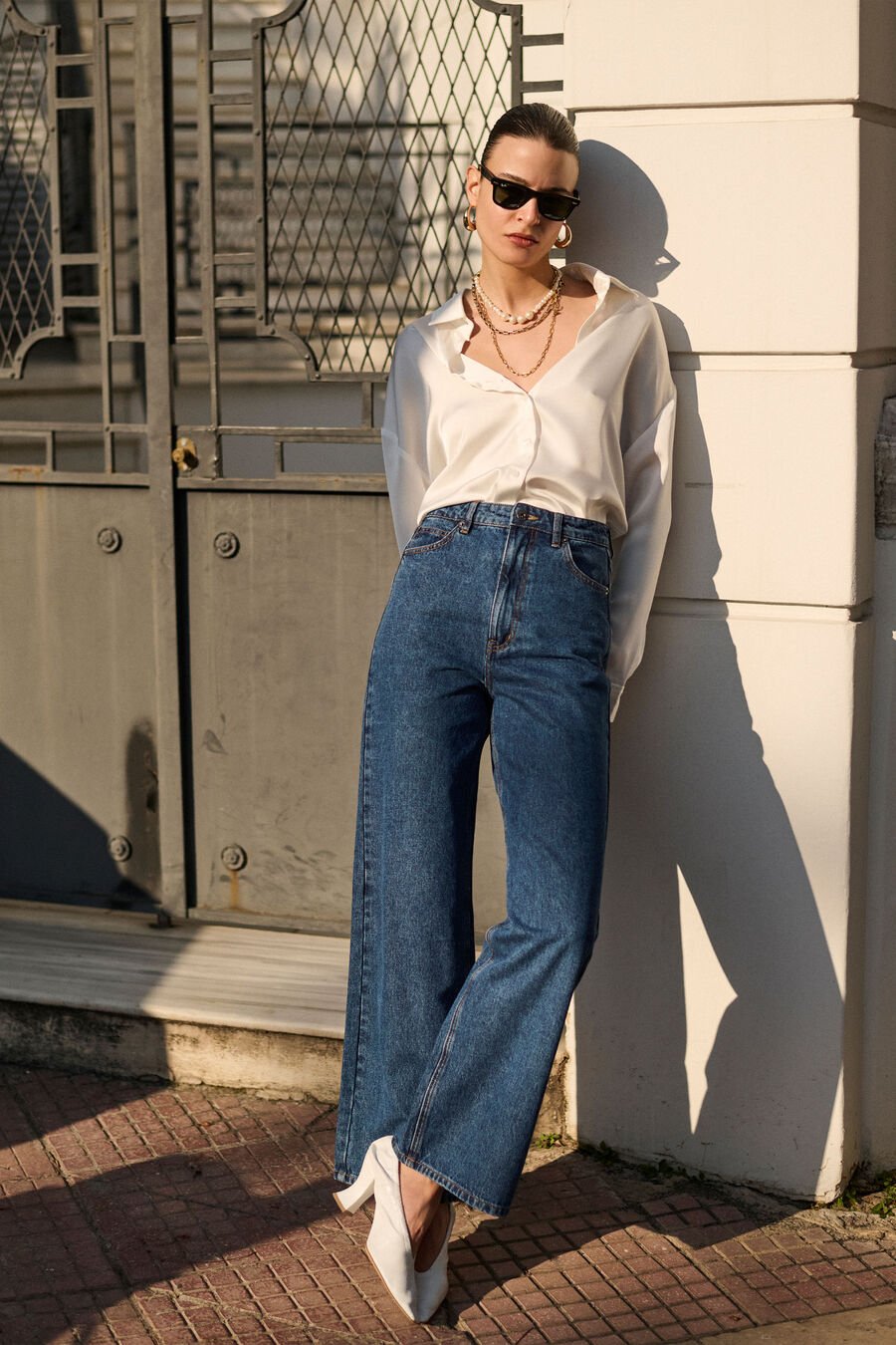 Cindy Wide Full Leg Jeans