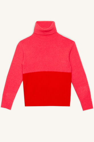 TWO TONE KNIT in colour BEETROOT PURPLE