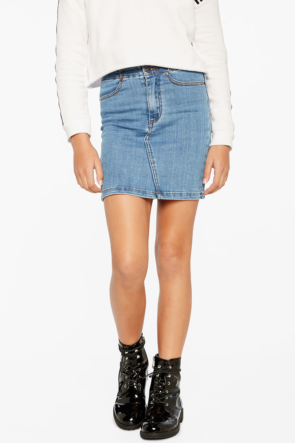 Liza Denim Mini Skirt Tween Girls 716 Denim Bardot Junior