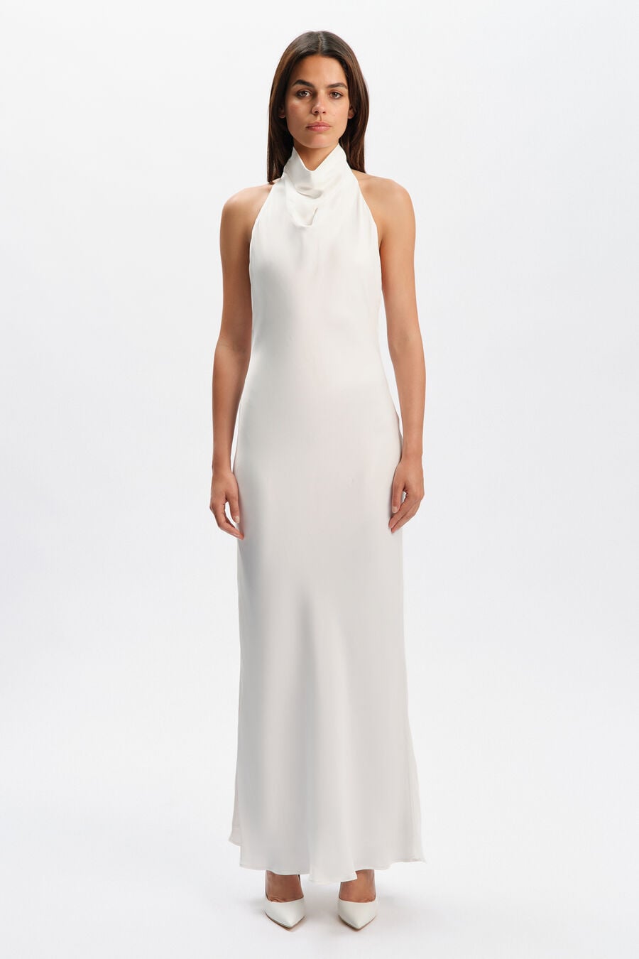 Maxine Satin Maxi Dress