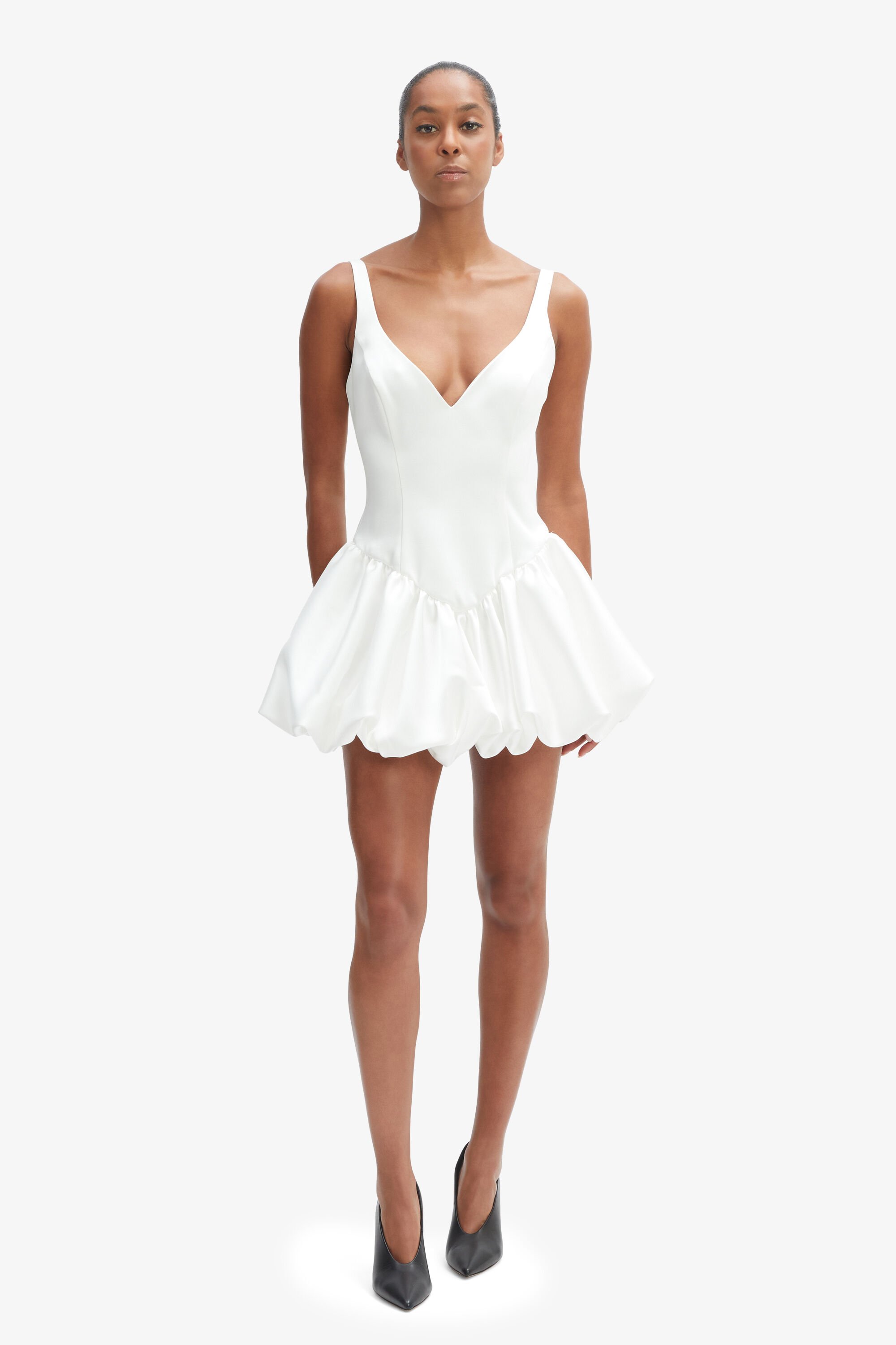 ワンピース [OUR SAALTY] Bubble Dot Mini Dress : White Bubble Dot Mini Dress / White - 감도 깊은 취향 셀렉트샵 29CM