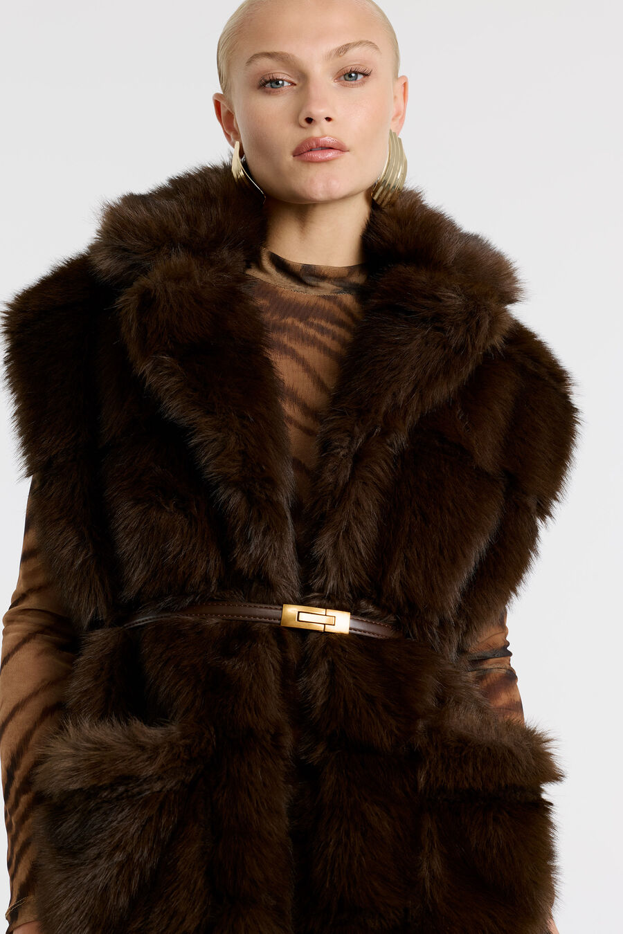 Brentley Faux Fur Vest