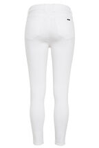 KHLOE HI CROP RIP JEAN in colour SNOW WHITE