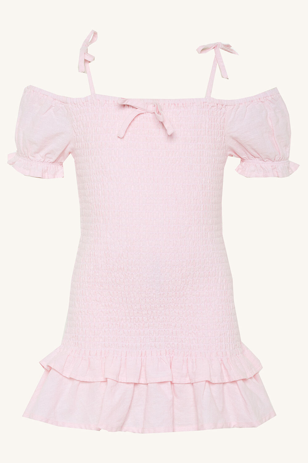 GWEN MINI DRESS in colour BLUSHING BRIDE