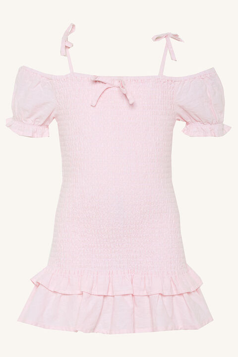 GWEN MINI DRESS in colour BLUSHING BRIDE