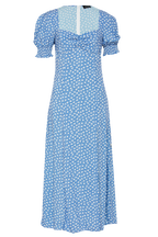 MILLIE FLORAL DRESS in colour POWDER BLUE