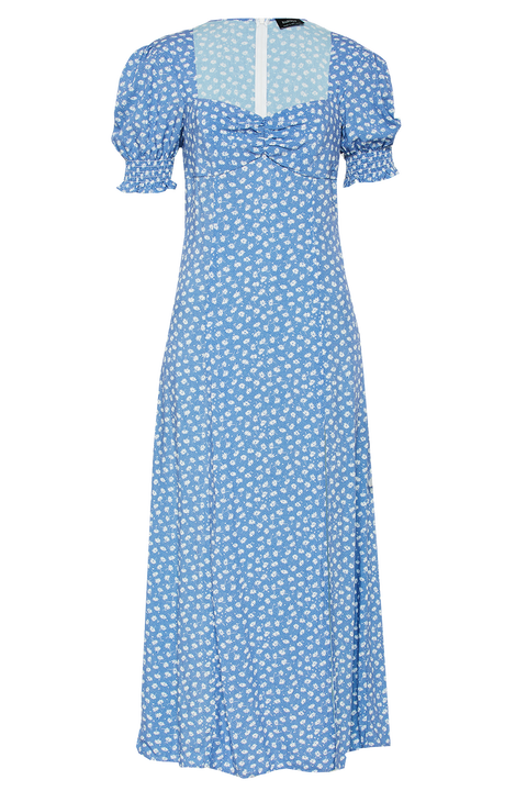 MILLIE FLORAL DRESS in colour POWDER BLUE