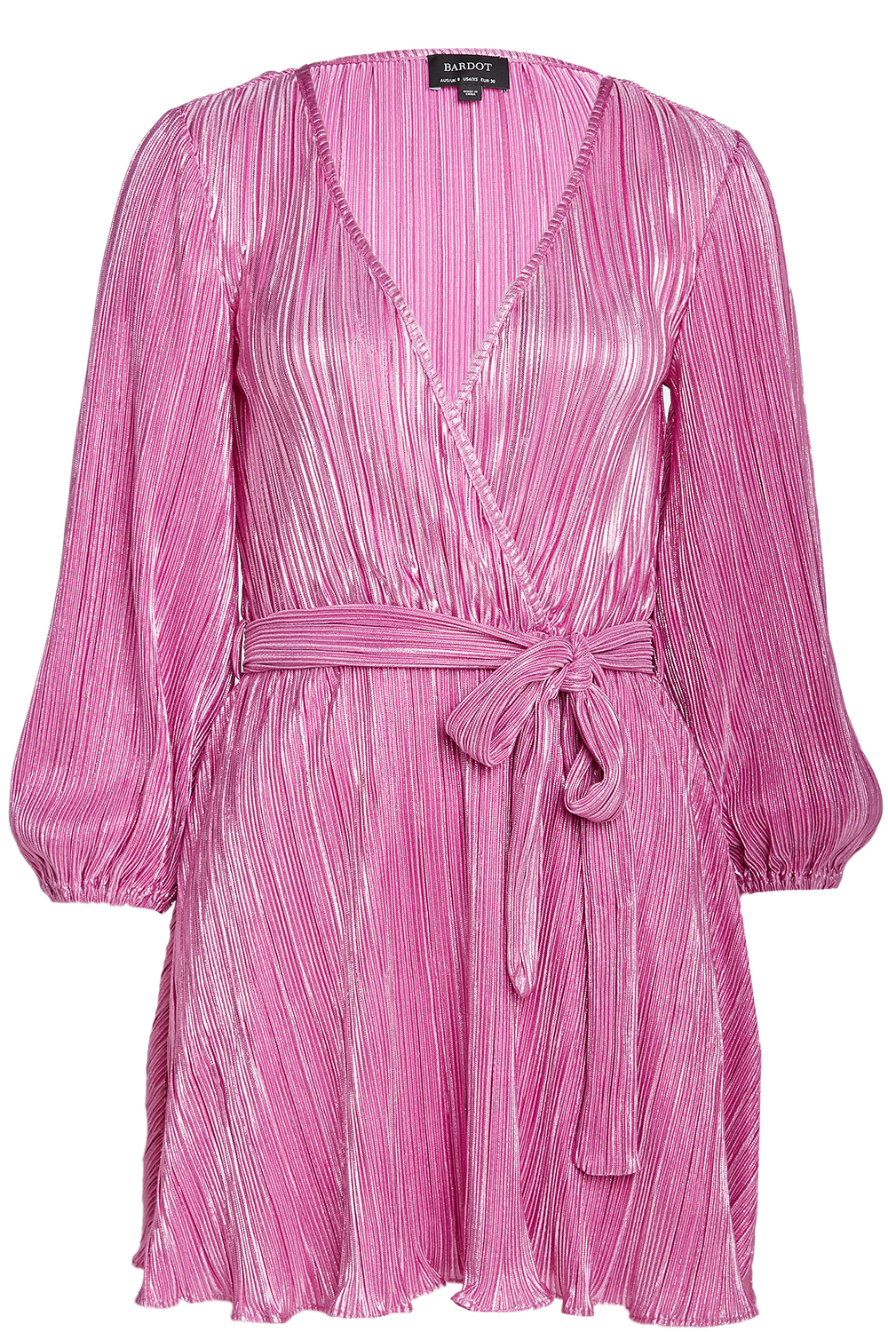 BELLISSA PLEAT DRESS in colour PURPLE ORCHID