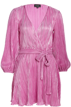 BELLISSA PLEAT DRESS in colour PURPLE ORCHID