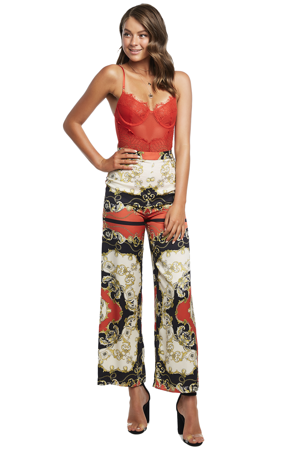 Scarf Print Pant Ladies Clothing & Pants Bardot
