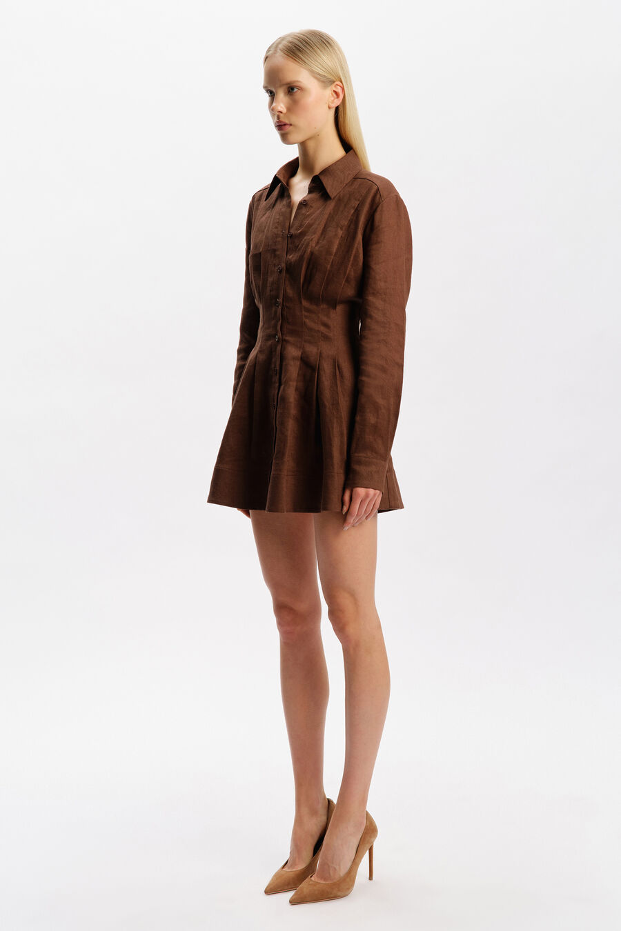 Dianna Linen Shirt Dress