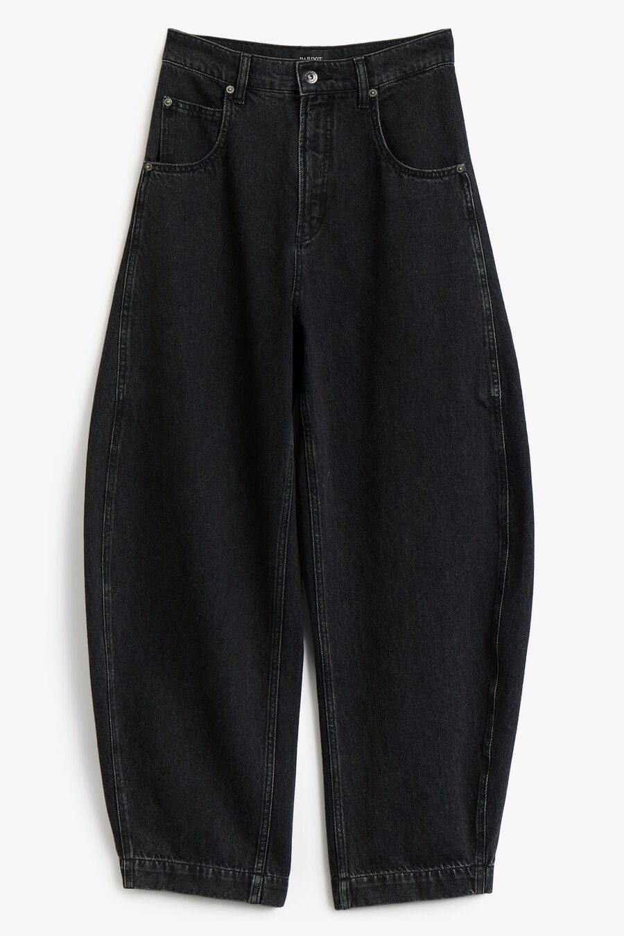 030 High Rise Barrel Leg Jean