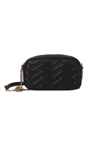 QUILTED PURSE BAG in colour METEORITE