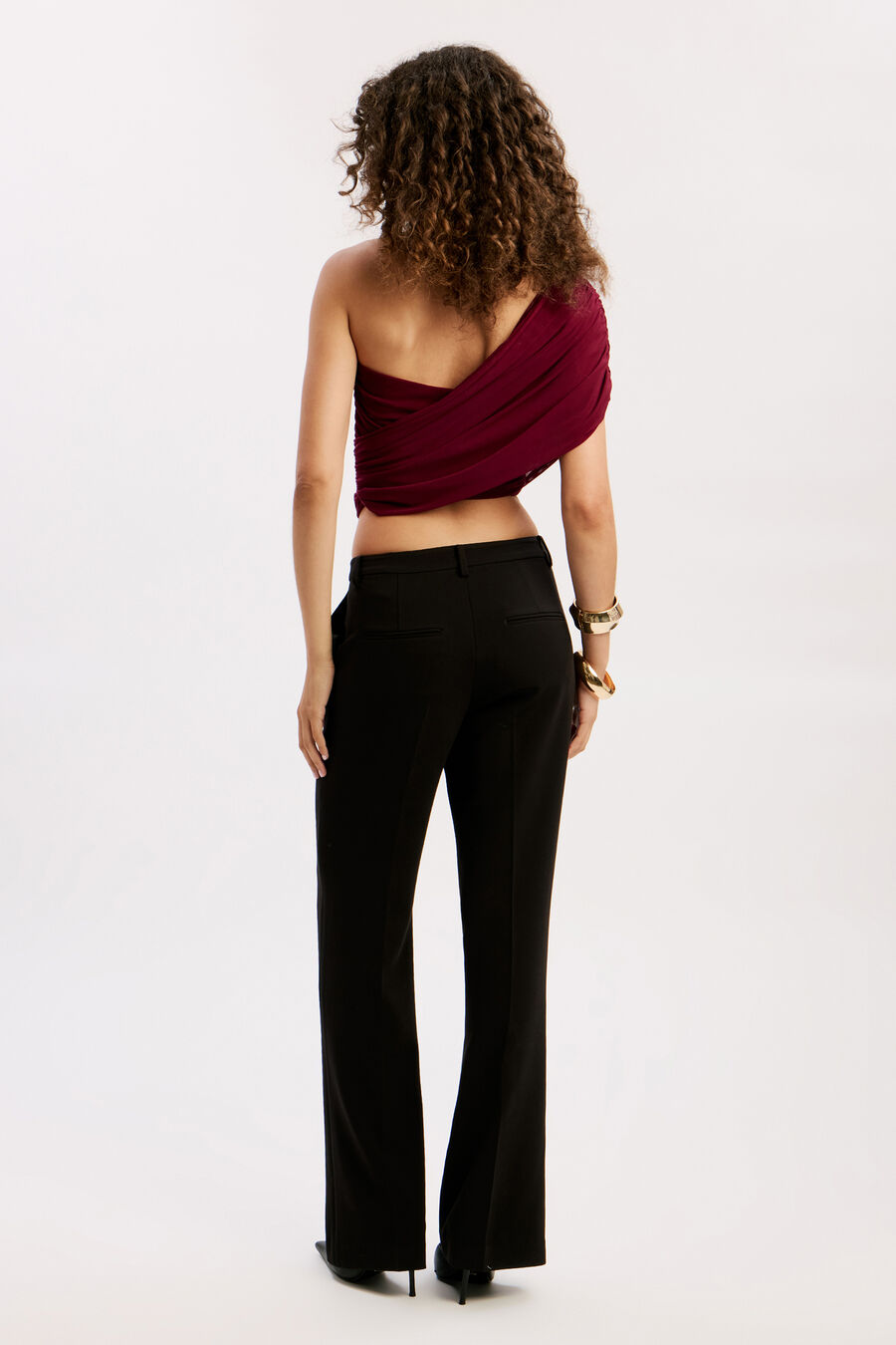 Harley One Shoulder Mesh Top