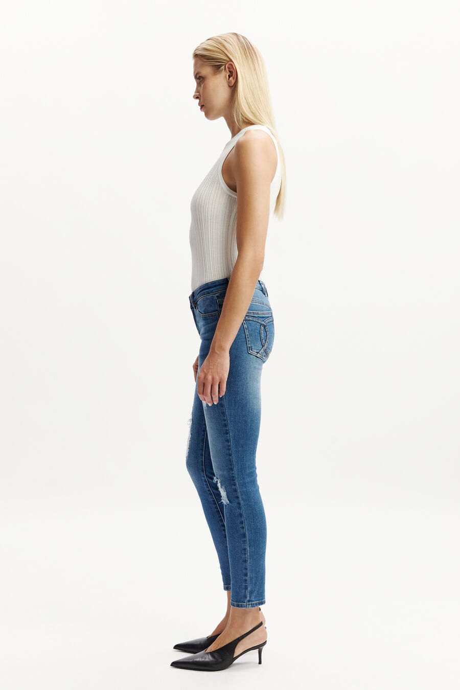 KATE HIPSTER JEANS II in colour DARKDENIM