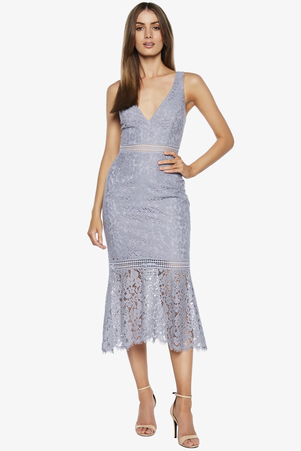 bardot sienna trumpet dress