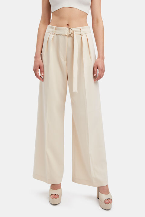 RUMOUR PIN TUCK PANT in colour MOONLIGHT