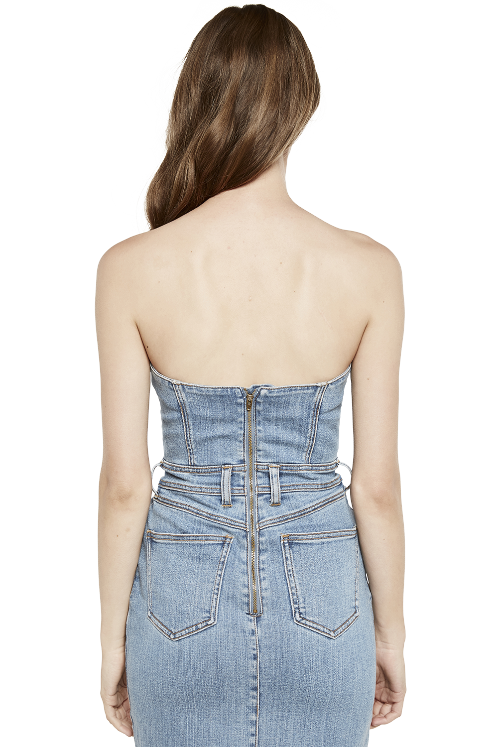 bardot mia denim dress