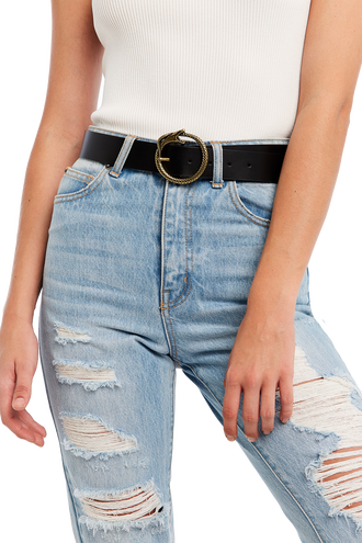 SNAKE BUCKLE BELT in colour METEORITE