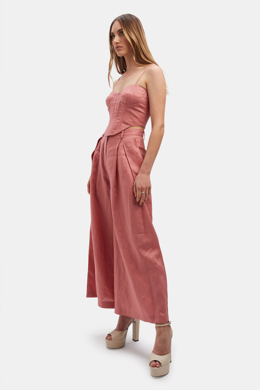 GARCIA WIDE LEG PANT in colour VANILLA CREAM