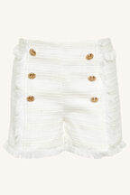 MARIS BOUCLE SHORT in colour BRIGHT WHITE