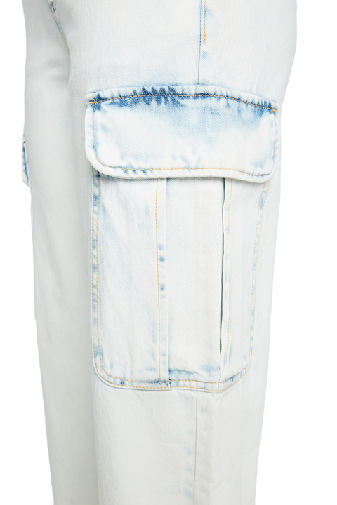 SUPER BLEACH CARGO JEAN in colour PLEIN AIR