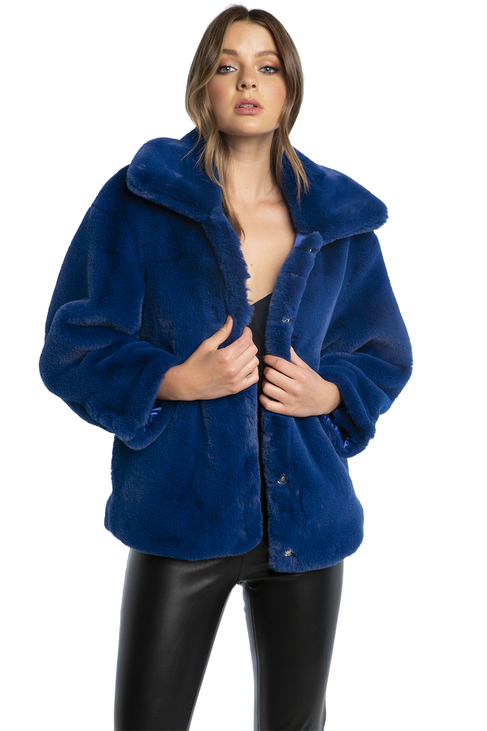 faux fur bomber