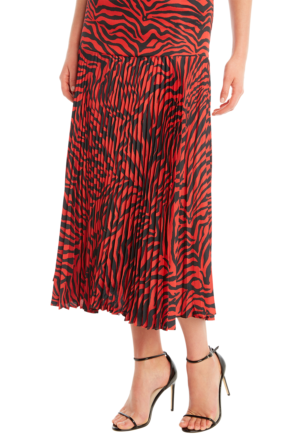 red zebra skirt