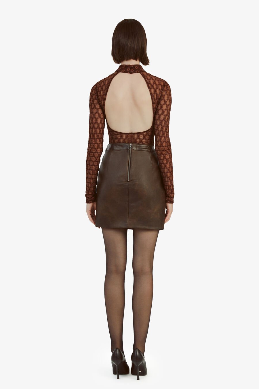 Alexis Vegan Leather Skirt