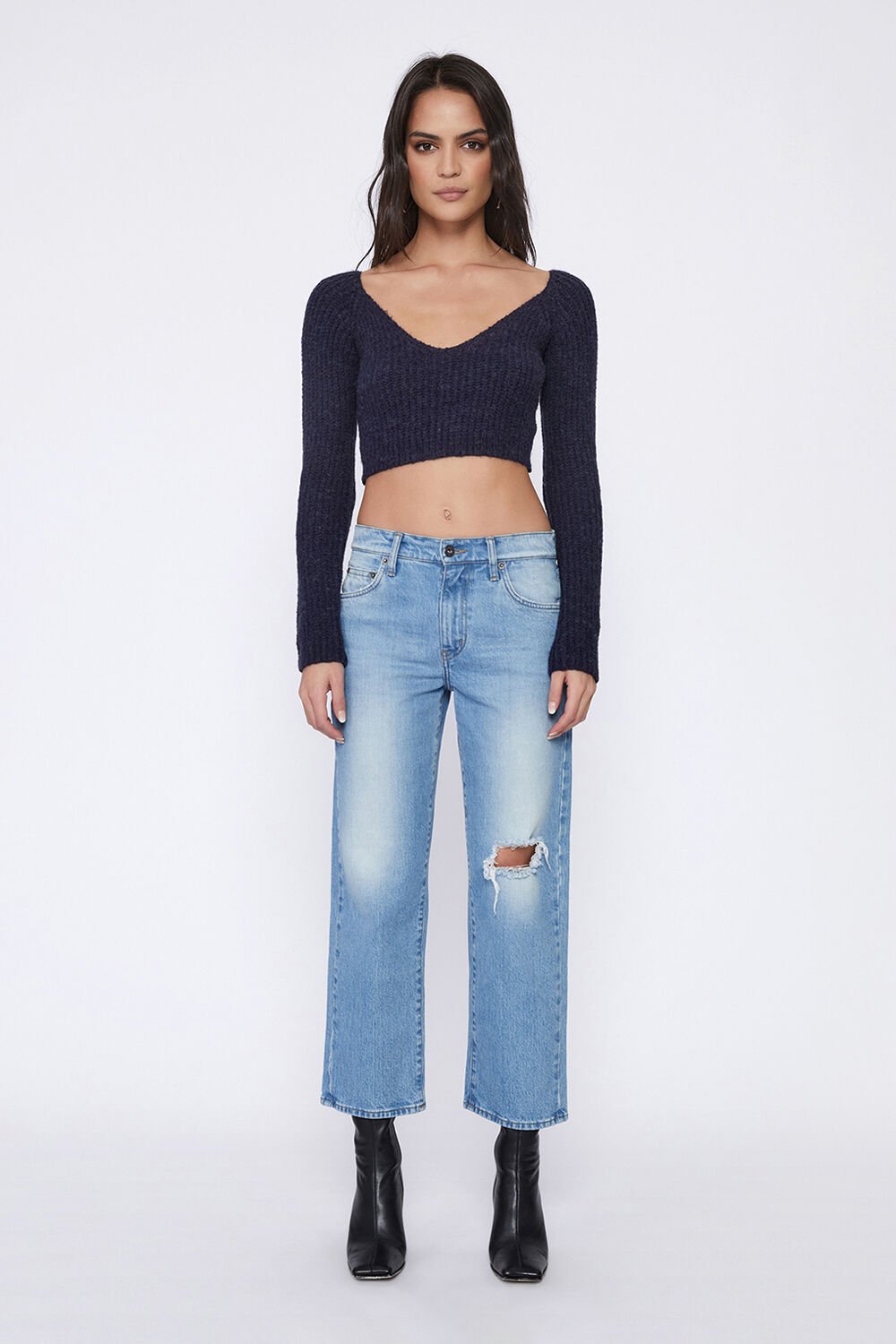 Margot cropped clearance straight leg jeans