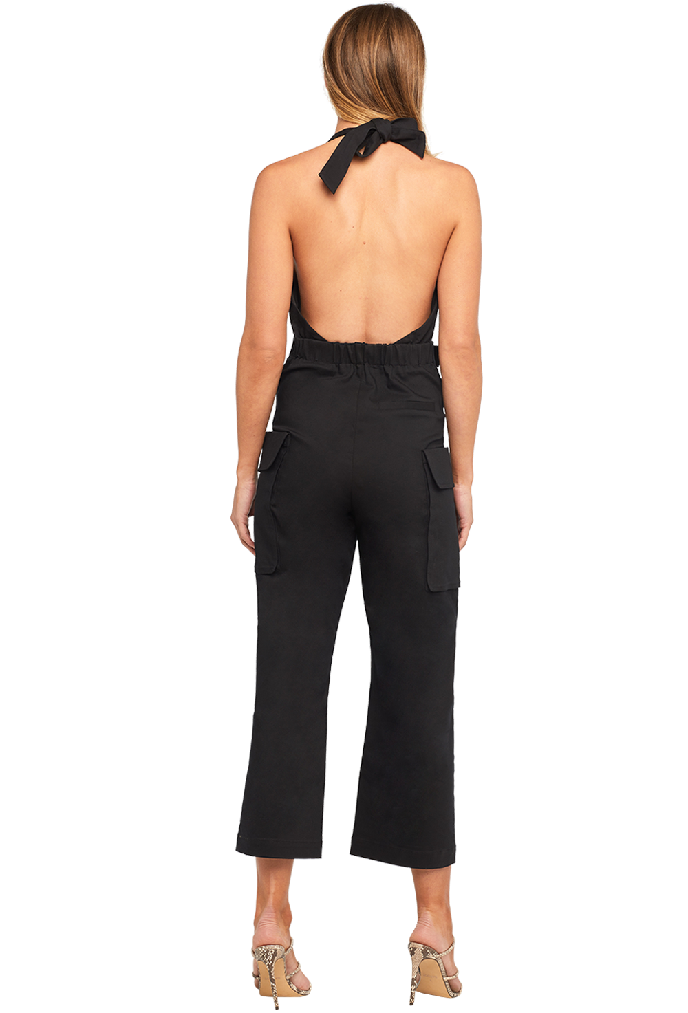 Halter Buckle Jumpsuit Ladies Clothing & Playsuits & Jumpsuits Bardot